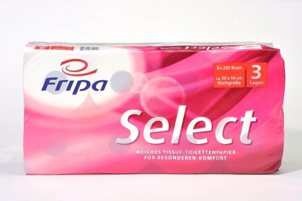 Toilettenpapier 3-lagig Fripa Select