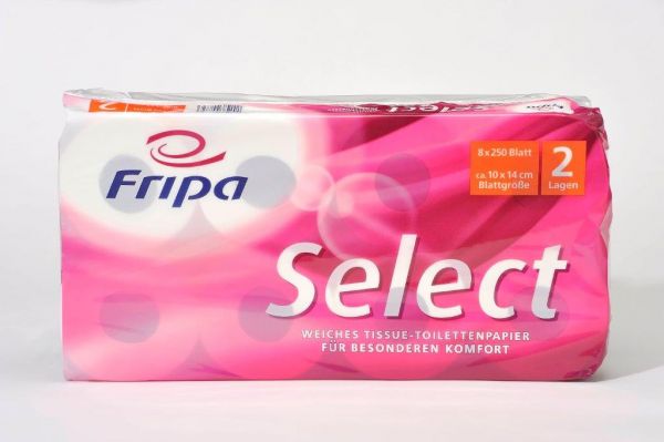 Toilettenpapier Großpackung 2-lagig, weiß, Fripa Violan